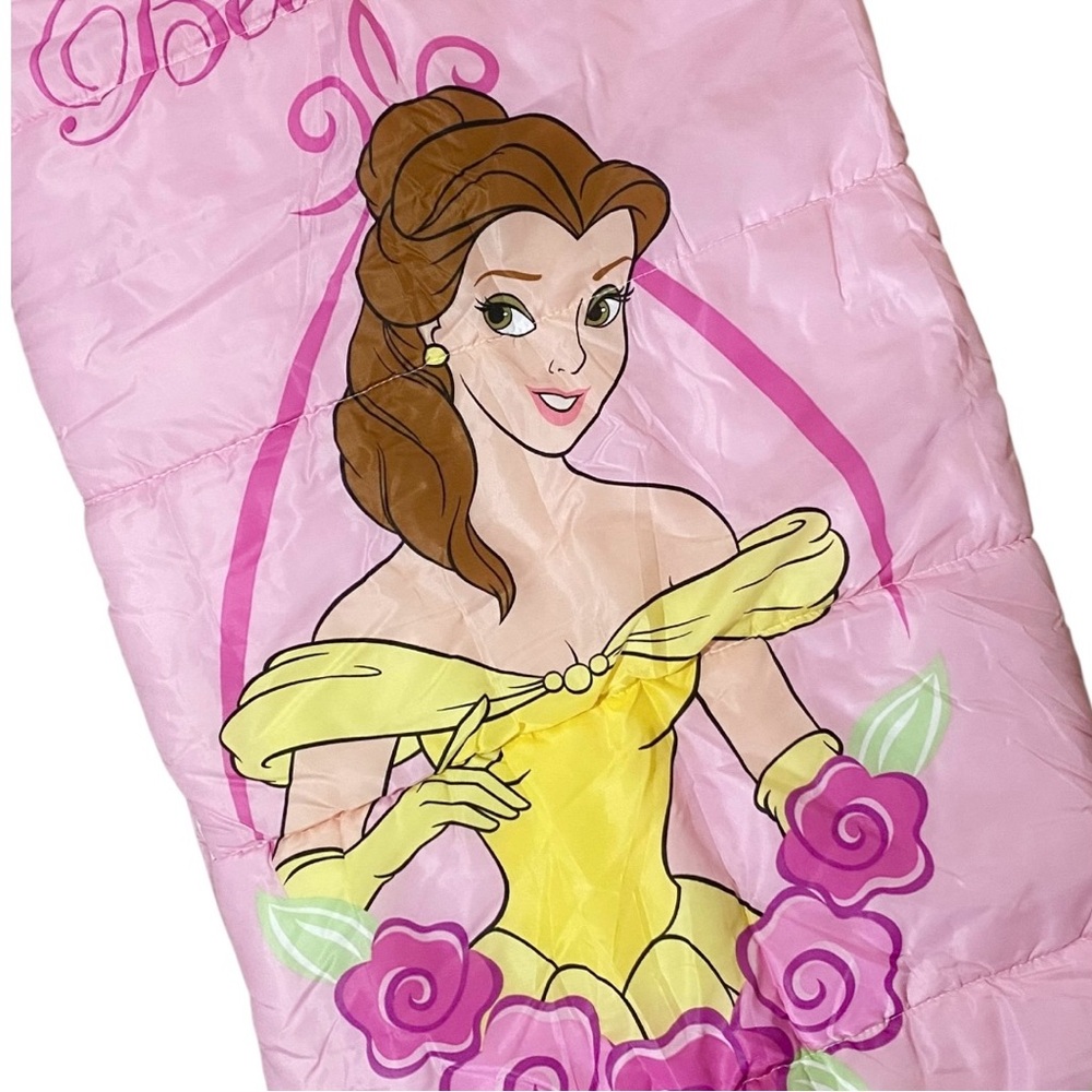 Disney Beauty and the Beast Belle Pink Sleeping Bag Vintage 90s Made in USA